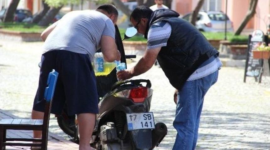 Bozcaada&rsquo;da Yakıt Bitti