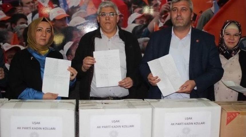 Uşak Ak Parti&rsquo;den Ter&ouml;rle M&uuml;cadele Eden G&uuml;venlik G&uuml;&ccedil;lerine Destek
