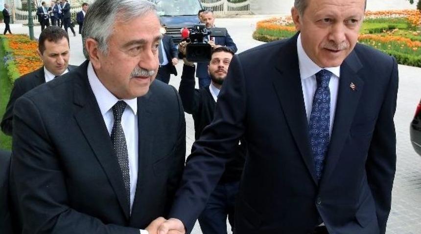 Cumhurbaşkanı Erdoğan, Kktc Cumhurbaşkanı Akıncı’yla Görüştü