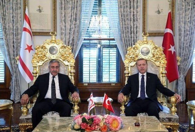 Cumhurbaşkanı Erdoğan, Kktc Cumhurbaşkanı Akıncı’yla Görüştü