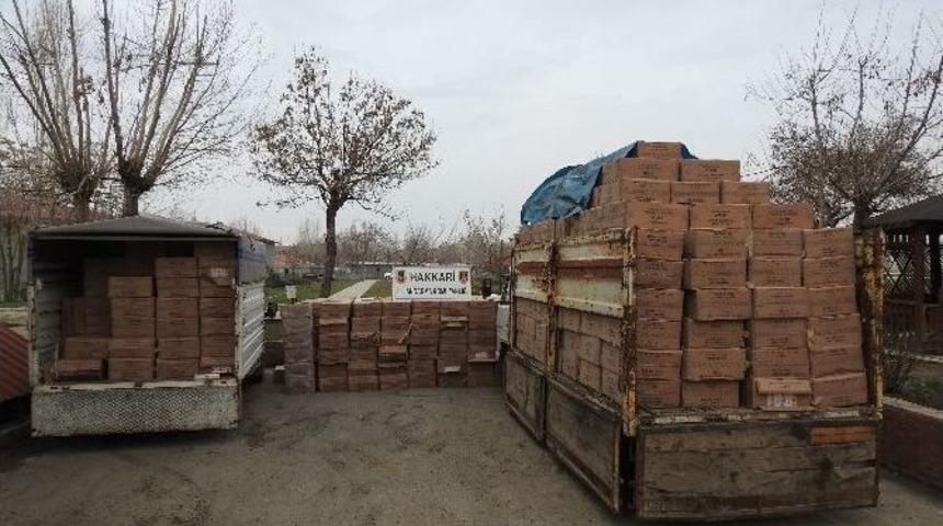 Yüksekova’da 311 Bin 500 Paket Sigara Ele Geçirildi