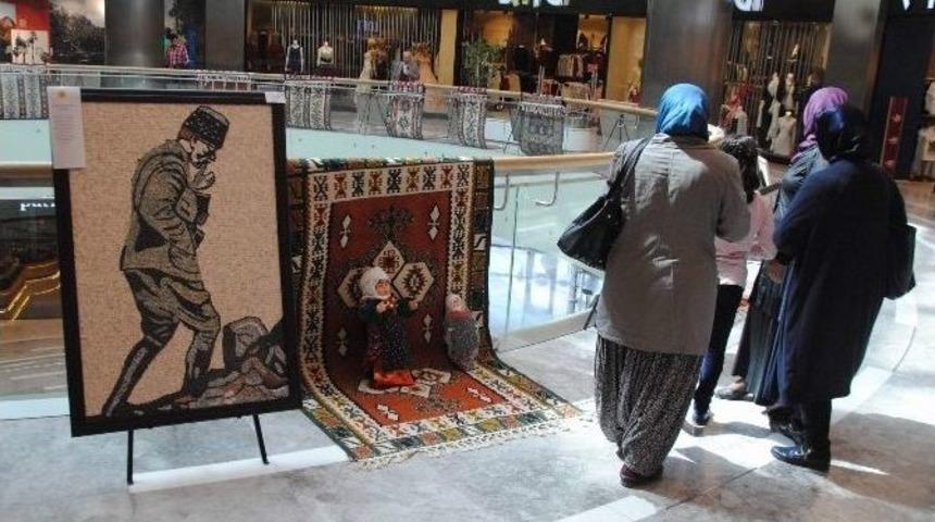 &ldquo;ilmek İlmek İşlenen Hayaller Taşlar Ve D&uuml;şler&rdquo; İsimli G&uuml;zel Sanatlar Sergisi Park Afyon Avm&rsquo;de A&ccedil;ıldı