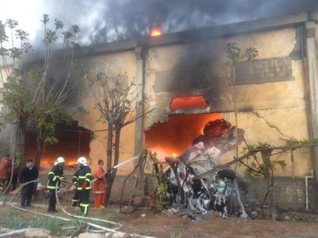 İplik Fabrikasında B&uuml;y&uuml;k Yangın