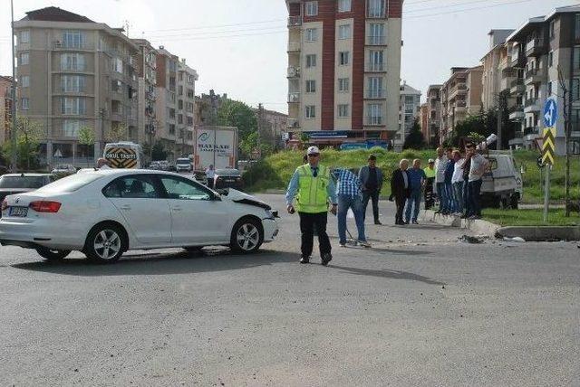 Çorluda Kaza: 1 Yaralı 1