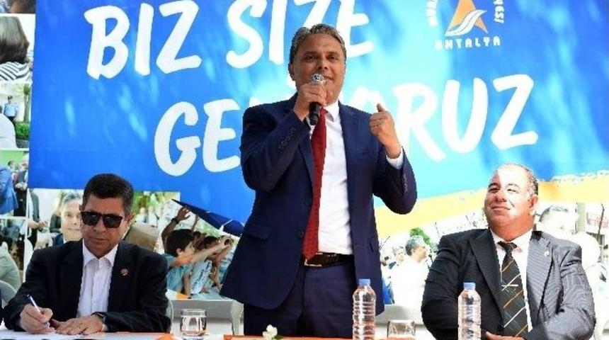 Başkan Uysal, Zerdalilik Mahallesi Halkıyla Buluştu