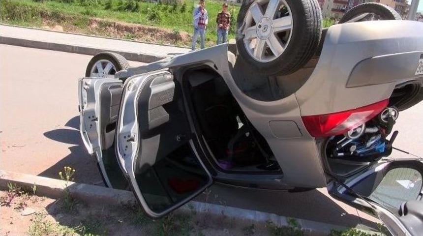 K&ouml;peğe &Ccedil;arpmamak İ&ccedil;in Takla Attı