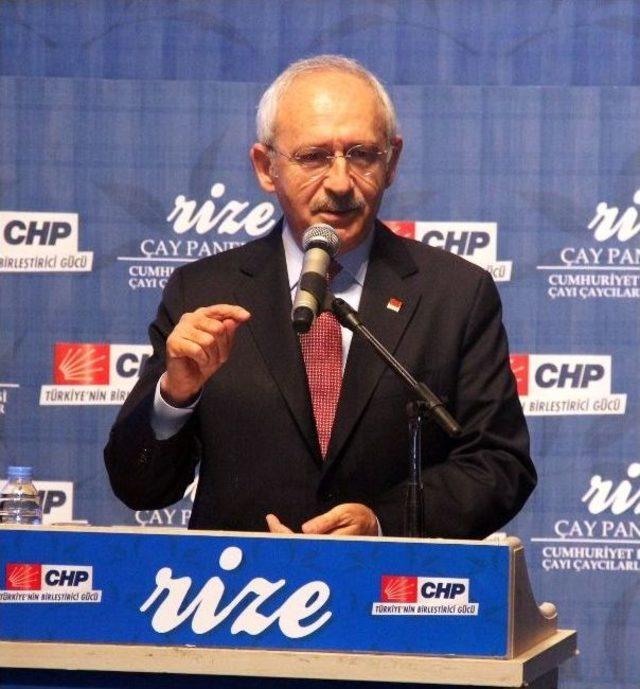 Kılıçdaroğlu Rize’den Hükümete Çağrıda Bulundu