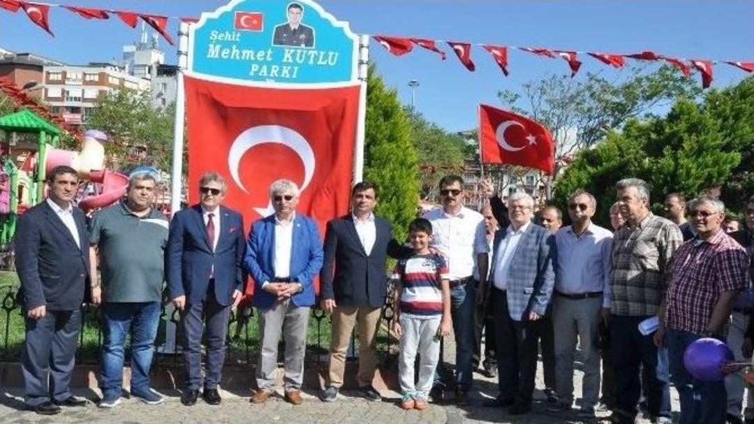 Bandırma&rsquo;da Şehit Mahmet Kutlu Parkı A&ccedil;ıldı