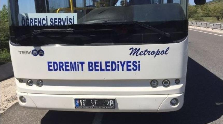 Edremit Belediye Otob&uuml;s&uuml;&rsquo;nde B&uuml;y&uuml;k Panik