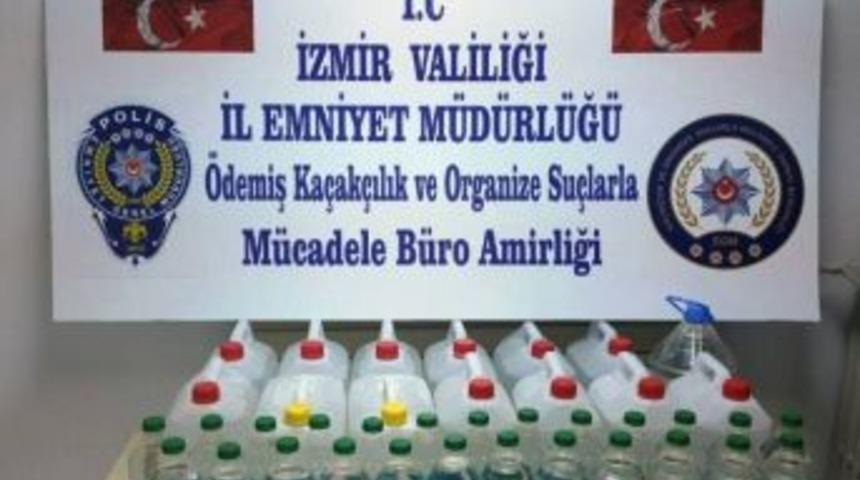 İzmir&rsquo;de 95 Litre Sahte Rakı Ele Ge&ccedil;irildi