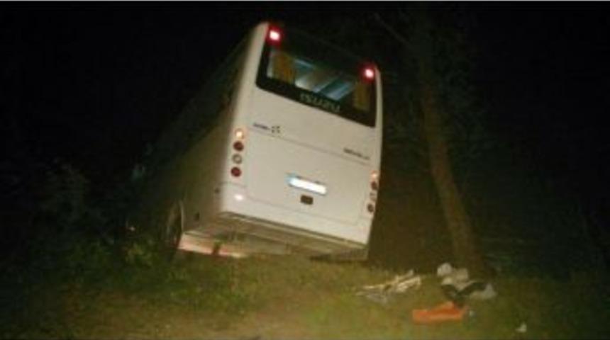 Midib&uuml;s Ağaca &Ccedil;arptı: 8 Yaralı