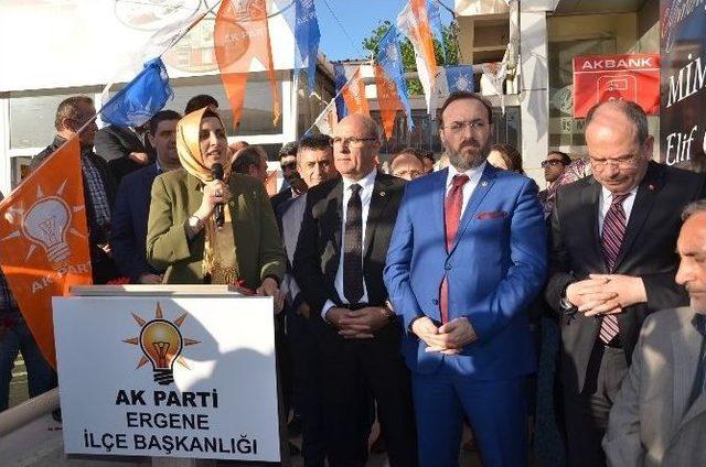 Ak Parti Ergene İlçe Teşkilatı Binası Açıldı