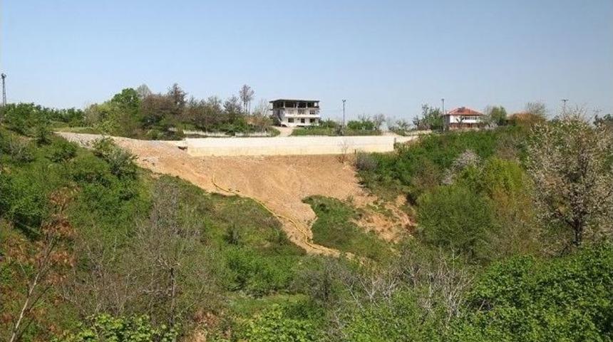 İstinat Duvarında &Ccedil;alışmalar Tamamlandı