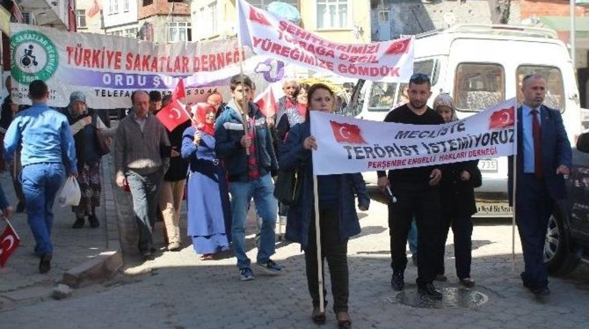 Engellilerden Ter&ouml;re Tepki