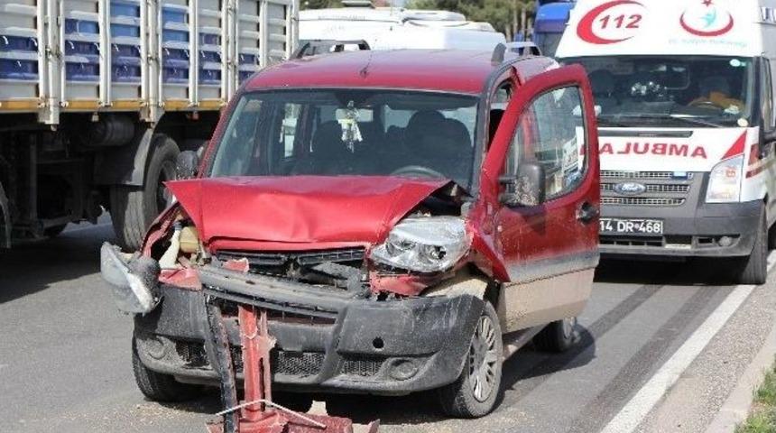 Bolu&rsquo;da Trafik Kazası: 1 Yaralı