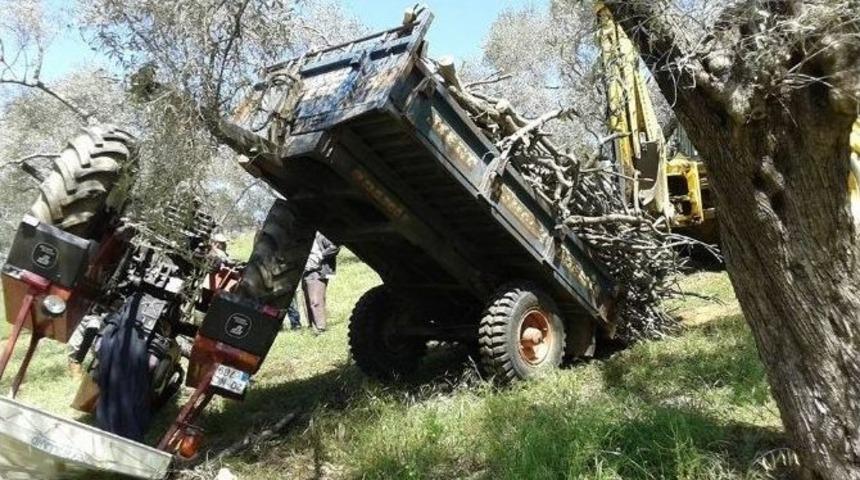 Aydın&rsquo;da Trakt&ouml;r Kazası