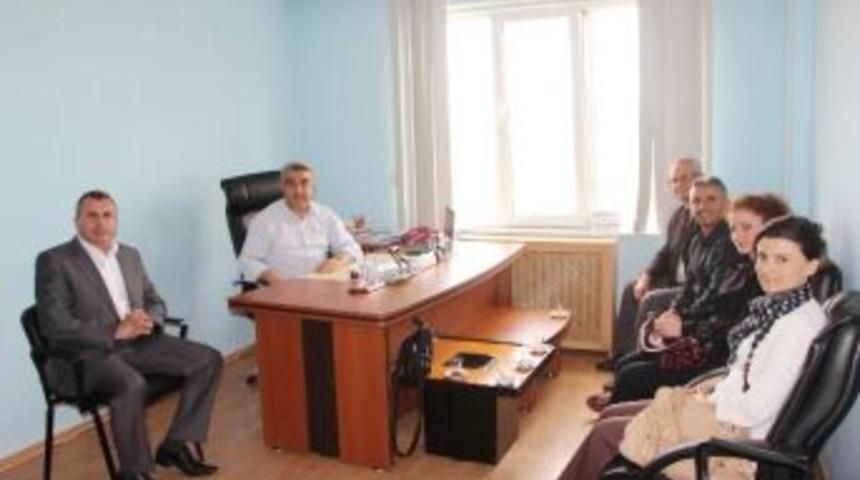 Hisarcık &Ccedil;pal Y&uuml;r&uuml;tme Ekibinden Başkan &Ccedil;alışkan&rsquo;a Ziyaret