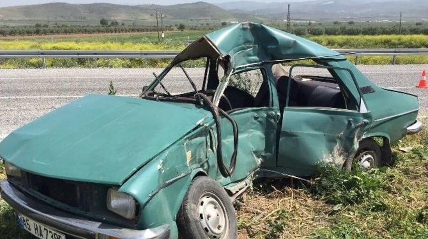 Akhisar&rsquo;da Trafik Kazası: 1 Yaralı
