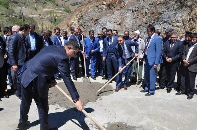 Düdan Cami Temeli Dualarla Atıldı