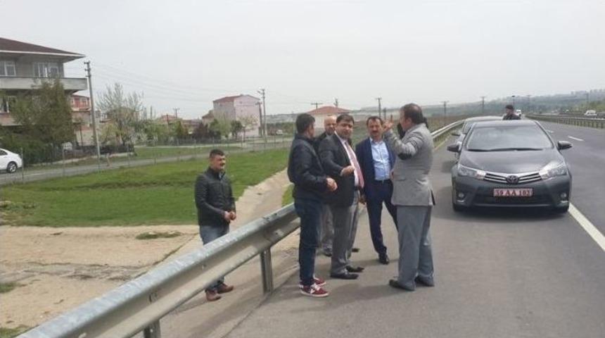 Kaymakam Kızıltoprak Ergene`nin Yollarını İnceledi