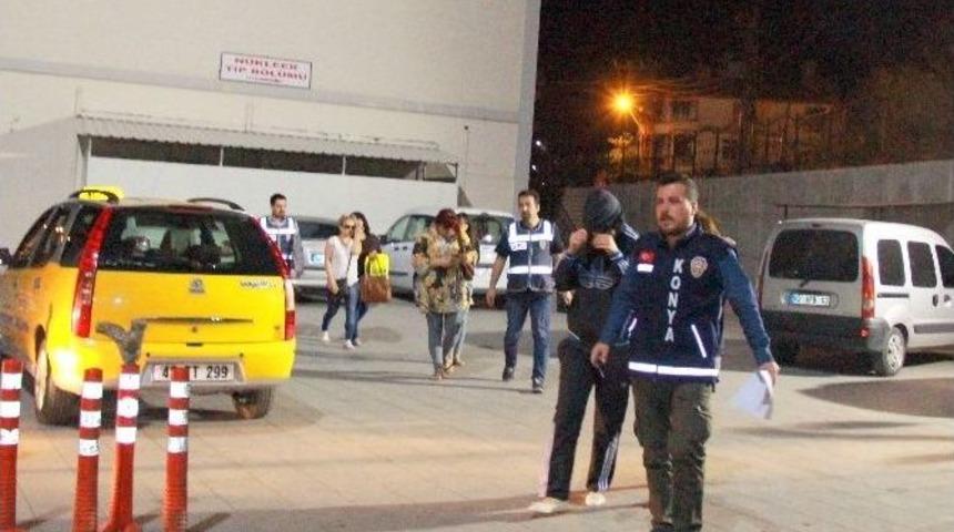 Konya&rsquo;da Masaj Salonuna Fuhuş Baskını
