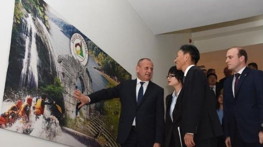 &Ccedil;in Heyeti, Başkan Keleş&rsquo;i Ziyaret Etti