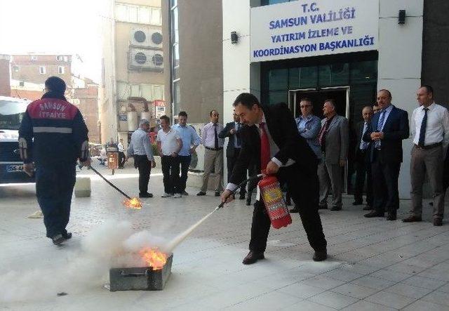 Yatırım İzleme Personeline Yangın Eğitimi