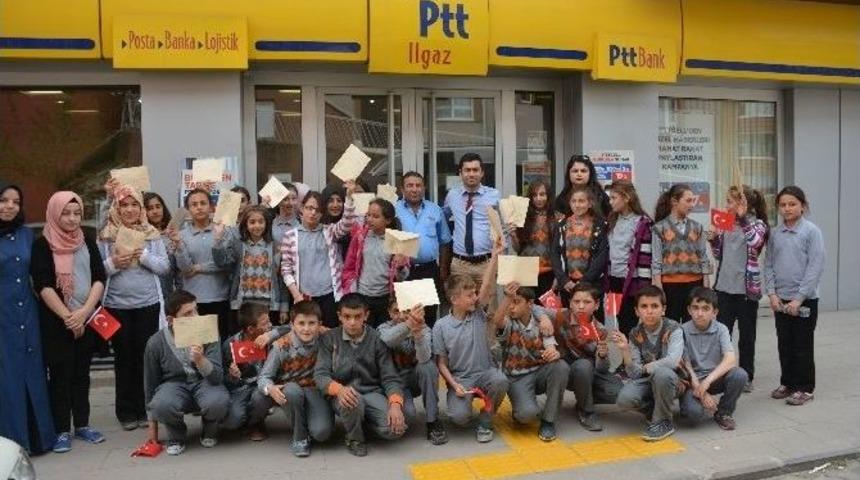 Ilgaz&rsquo;lı &Ouml;ğrencilerden Asker Ve Polise Moral Mektubu