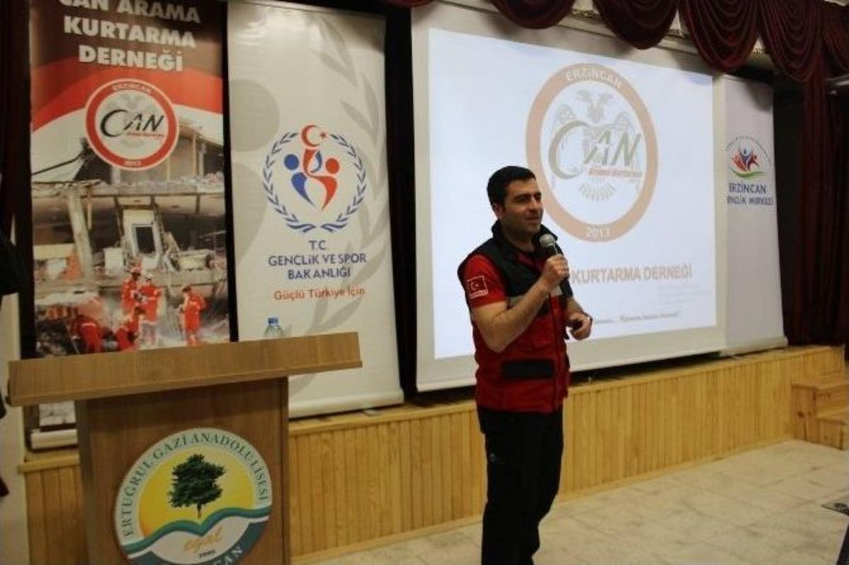 Erzincan&rsquo;da Binlerce Gen&ccedil; Afete Karşı Bilin&ccedil;lendiriliyor