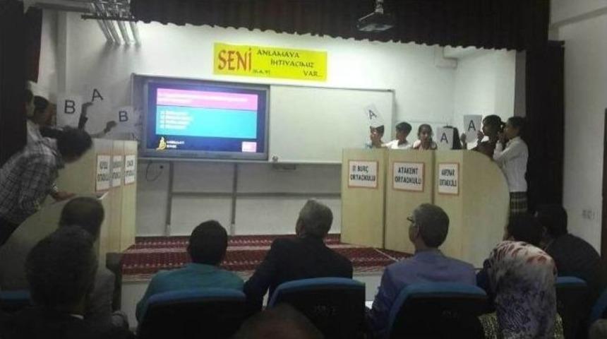 Ortaokul &Ouml;ğrencileri &lsquo;habibullah&rsquo; İ&ccedil;in Yarıştı