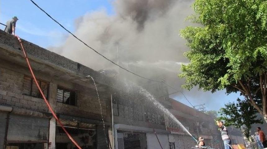 İskenderun Sanayi Sitesinde Korkutan Yangın