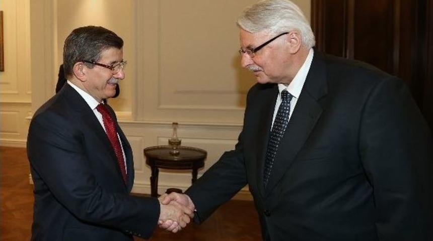 Başbakan Davutoğlu, Polonya Dışişleri Bakanı Waszczykowski İle G&ouml;r&uuml;şt&uuml;