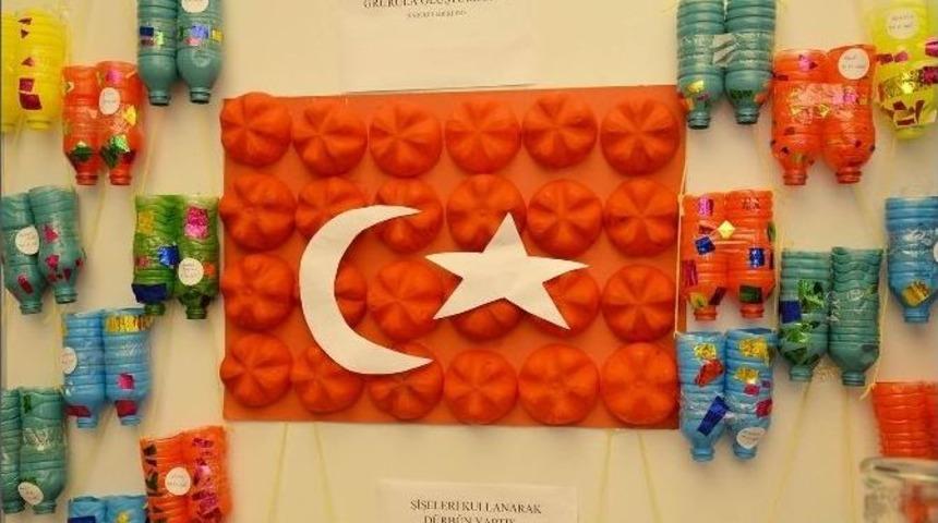 Geri D&ouml;n&uuml;ş&uuml;m Malzemeleriyle Anlamlı Sergi