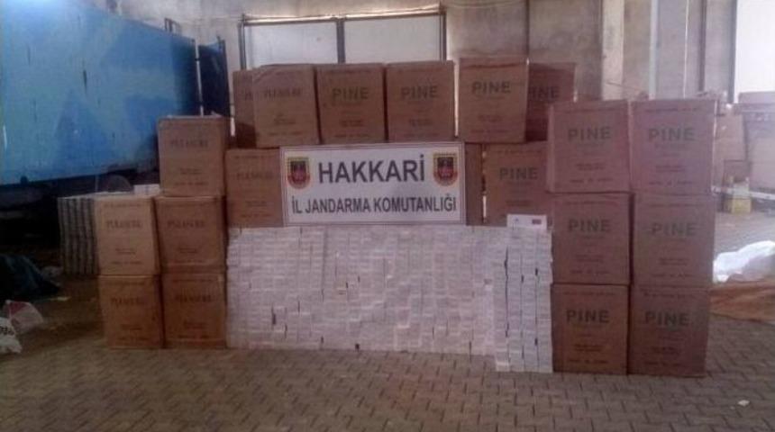Y&uuml;ksekova&rsquo;da 496 Bin 230 Paket Sigara Ele Ge&ccedil;irildi