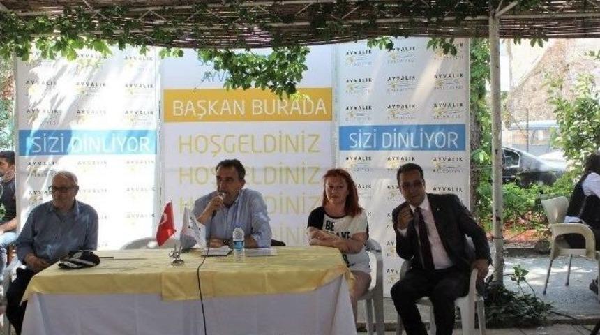 Ayvalık&rsquo;ta Başkan Gen&ccedil;er Halkla Buluşmalarını S&uuml;rd&uuml;r&uuml;yor