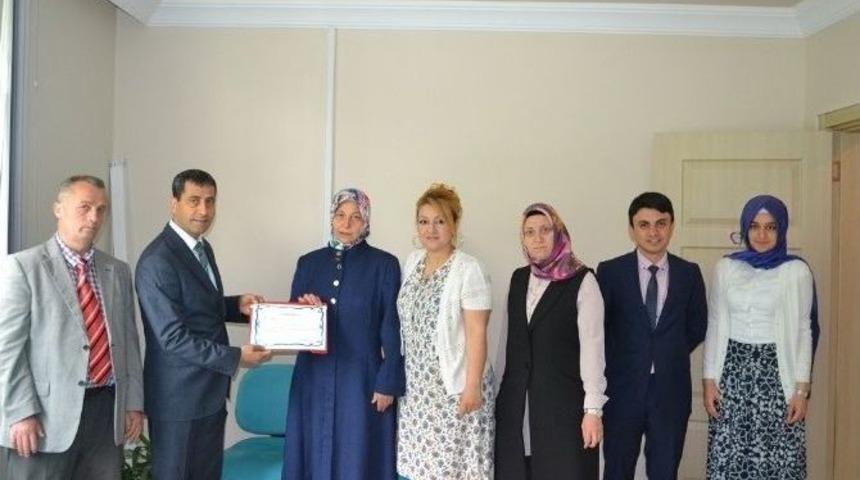 D&uuml;zenli Kilo Veren Bayanlara Teşekk&uuml;r Belgesi