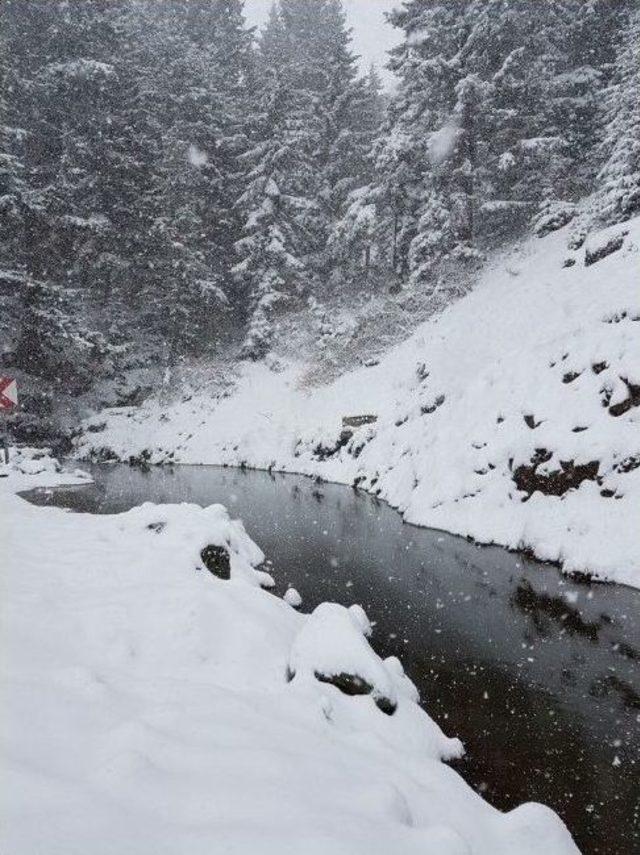 Ordu’dan Nisan’da Kar Manzaraları