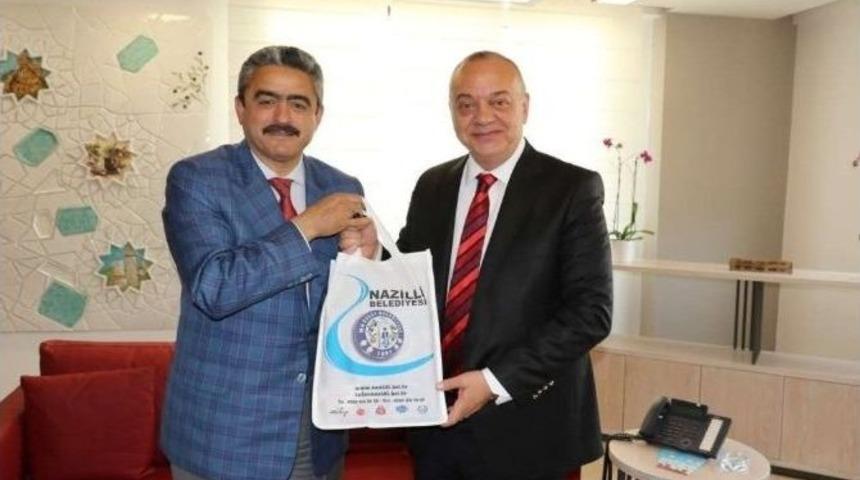 Başkan Alıcık, Manisa B&uuml;y&uuml;kşehir Belediye Başkanı Erg&uuml;n&rsquo;&uuml; Ziyaret Etti