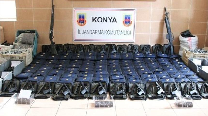 Konya&rsquo;da Silah Operasyonu