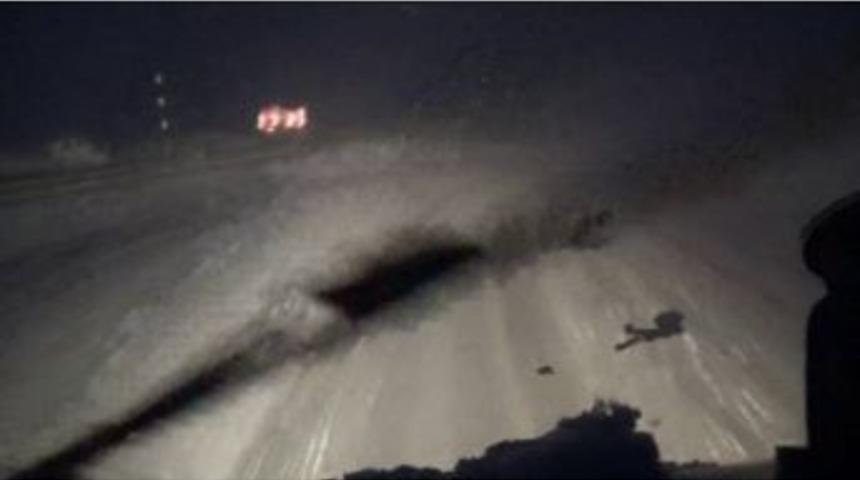 İspir&rsquo;de Kar Fırtınası