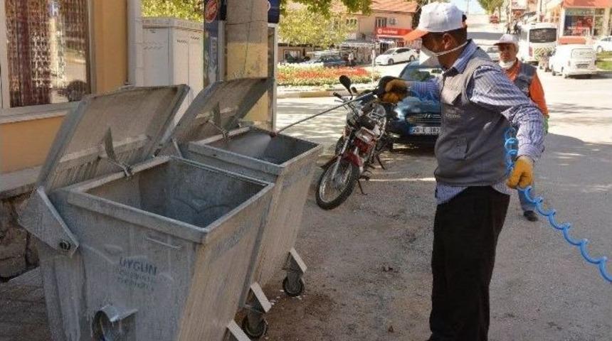 &Ccedil;ameli&rsquo;de &Ccedil;&ouml;p Konteynırları Dezenfekte Edildi