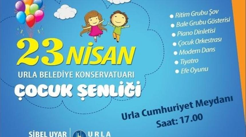 23 Nisan&rsquo;da Urla&rsquo;da &Ccedil;ifte Kutlama
