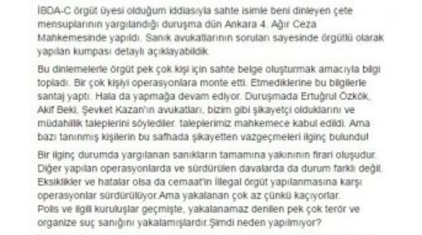 Eski Emniyet Genel M&uuml;d&uuml;r Yardımcısı Sosyal Medyadan Seslendi