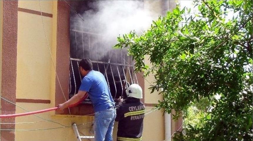 Ceylanpınar Toki&rsquo;de Yangın