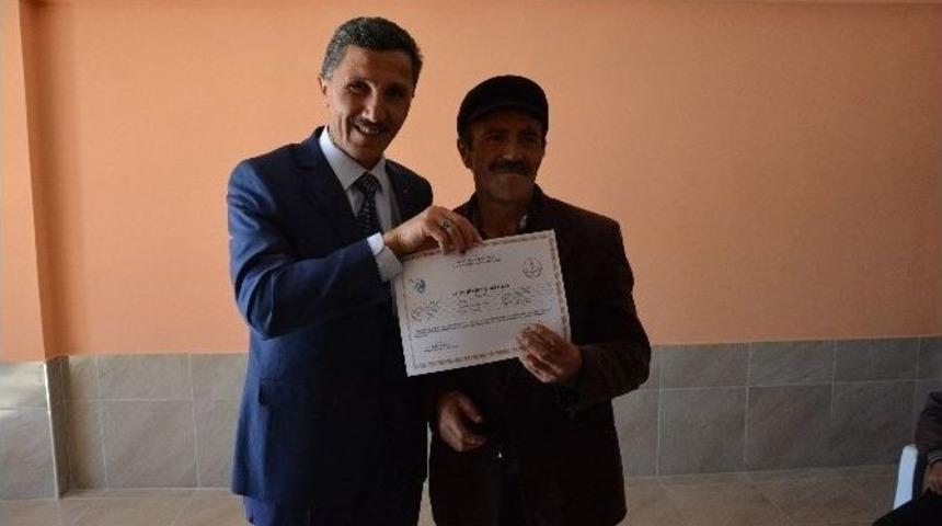 Ağa&ccedil; Kesme Ve Boyama Operat&ouml;rl&uuml;ğ&uuml; Sertifika T&ouml;reni