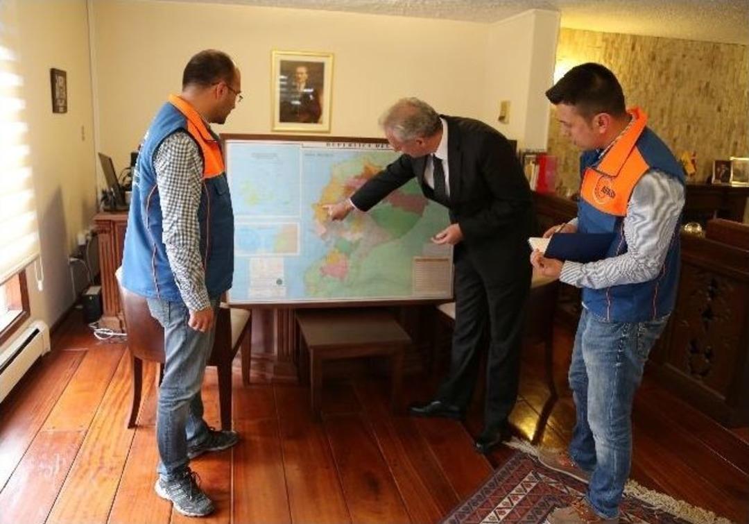 Afad İnsani Yardım Ekibi Deprem Sonrası Ekvador&rsquo;a Ulaştı