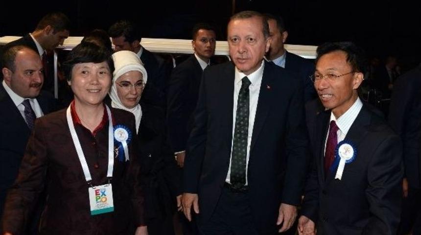 Cumhurbaşkanı Erdoğan, Expo 2016&rsquo;da T&uuml;rk Bah&ccedil;esini Gezdi