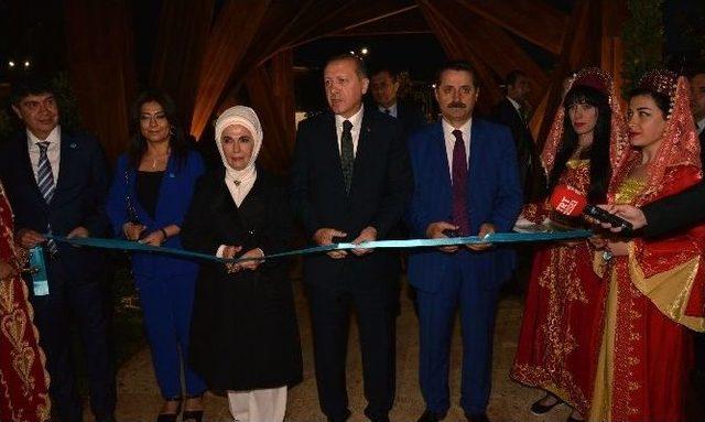 Cumhurbaşkanı Erdoğan, Expo 2016’da Türk Bahçesini Gezdi