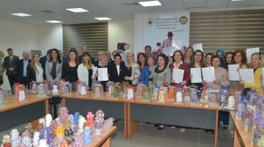 Mum Oymacılığı Kursu Sertifika Dağıtım T&ouml;reni