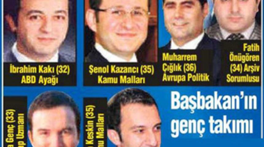 İşte Başbakan'ın A takımındaki 10 gen&ccedil; isim!